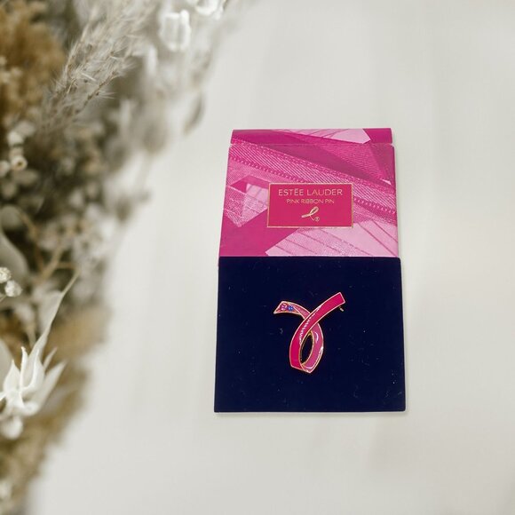 Estee Lauder Pink Ribbon Pin, Limited-Edition Collectible - Picture 2 of 4